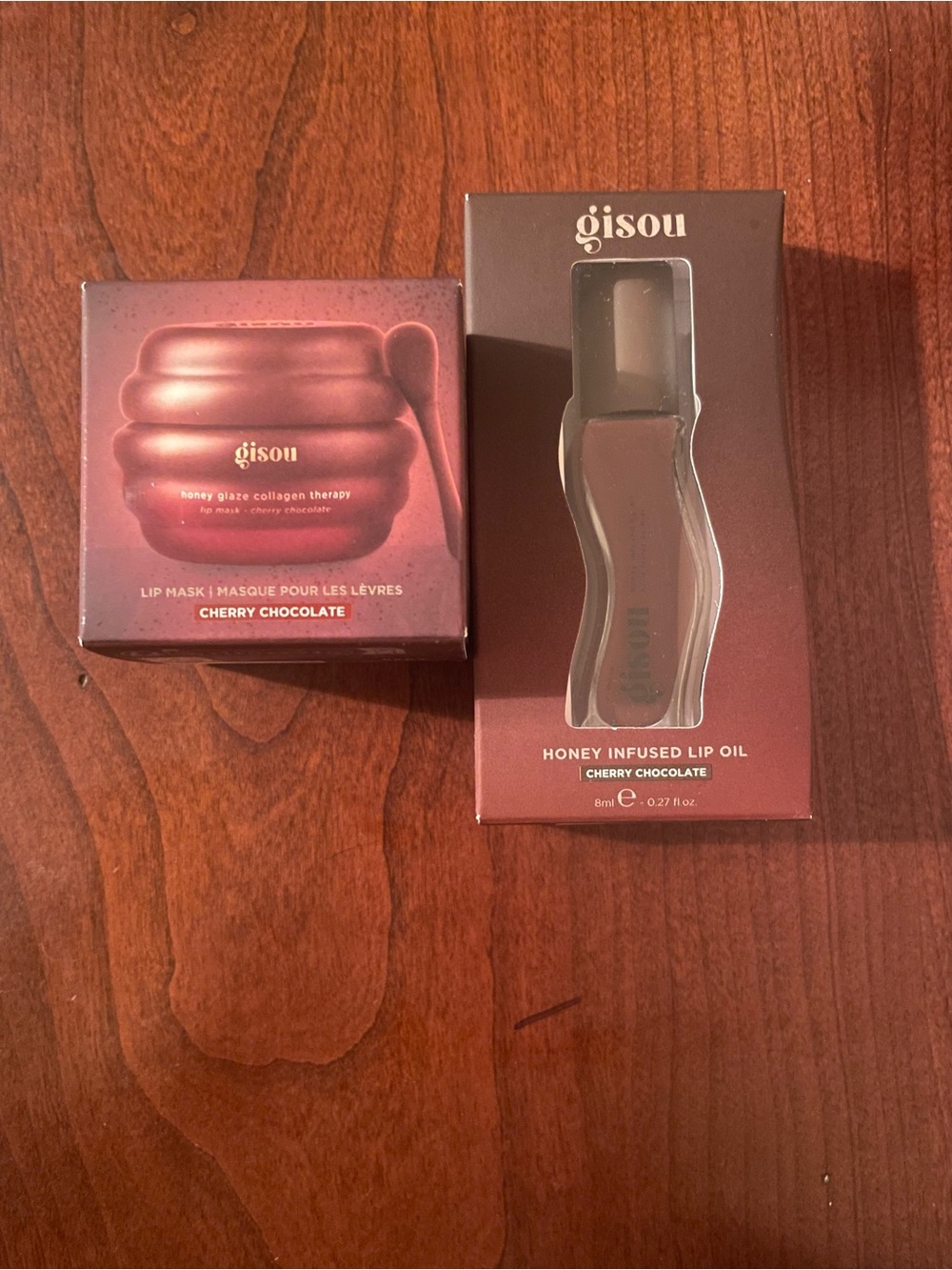 Gisou Cherry Chocolate Honey Infused Lip Oil & Lip Mask-Limited Edition
